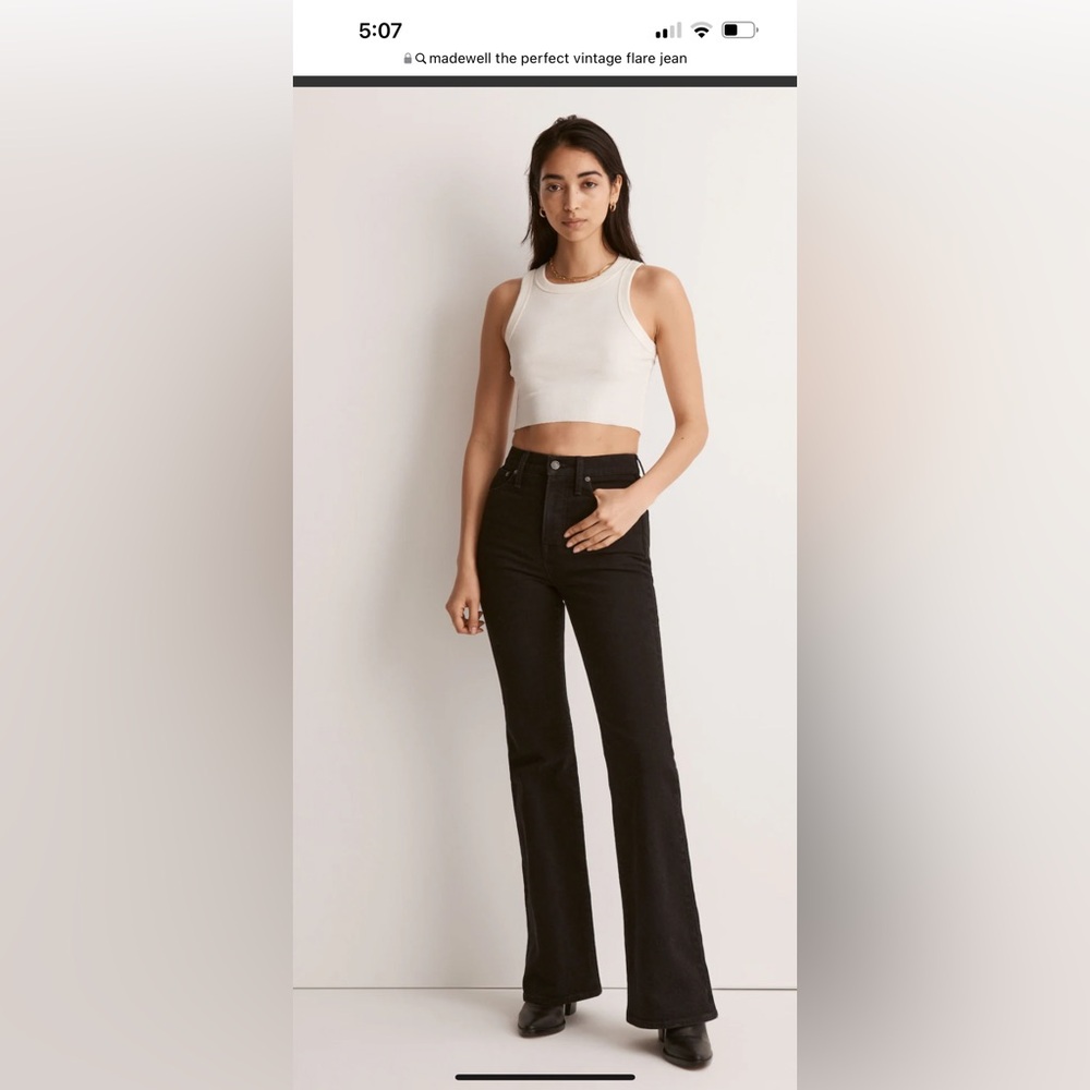 Women's Black Flare Jeans